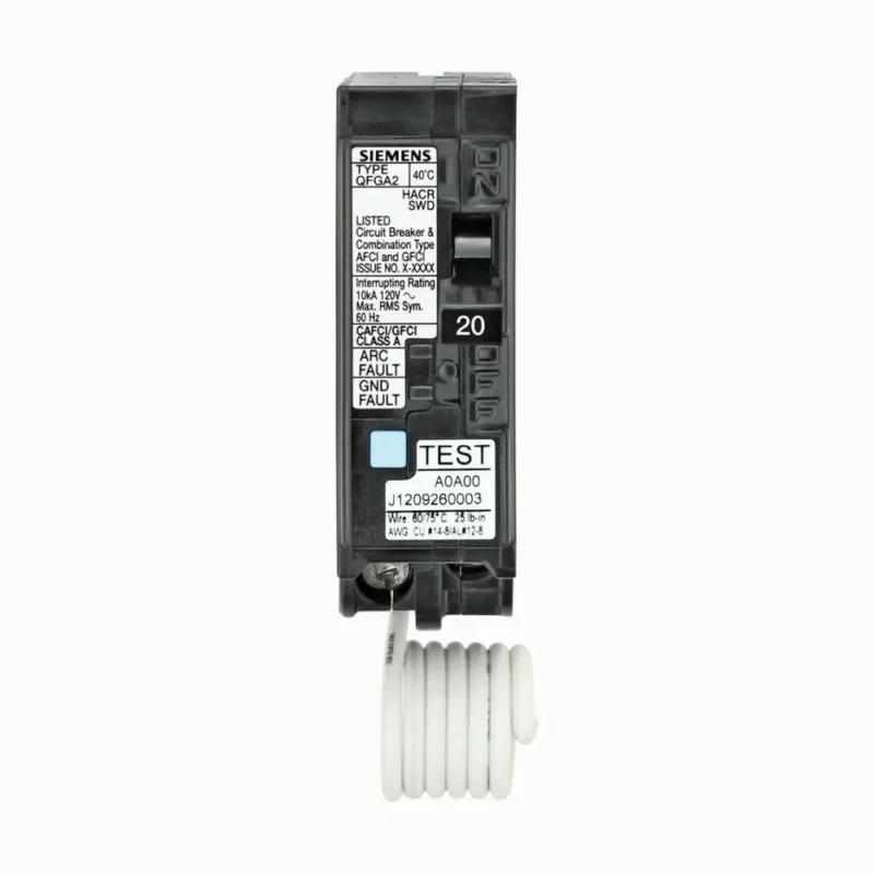 Breaker dual 20A 1 polo Siemens Q120DFCSA 1