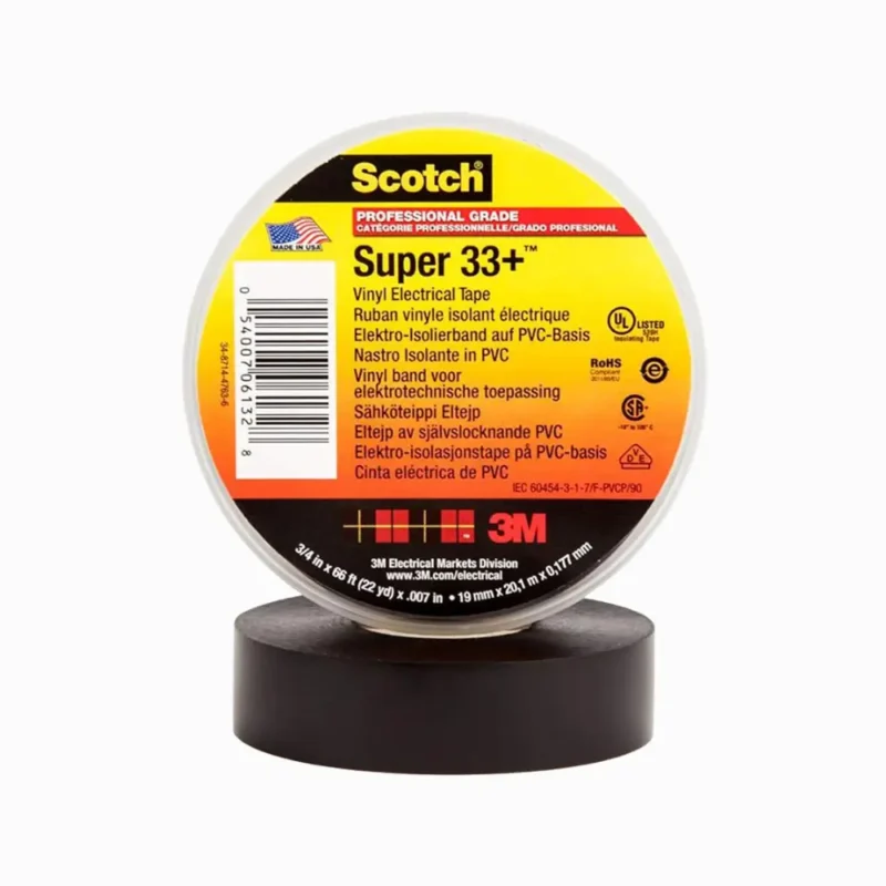 Cinta Aislante 3M Super 33+ Negra 80611207012