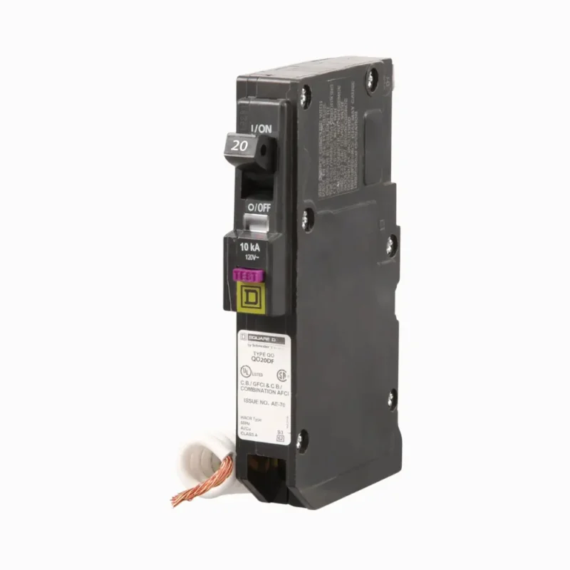 breaker dual 20A 1 polo Square D QO120DF