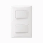 interruptor doble Eagle 1004 línea plata