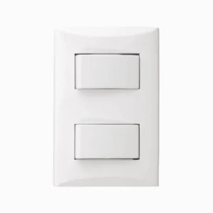 interruptor doble Eagle 1004 línea plata