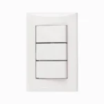 interruptor triple Eagle 1005 línea plata