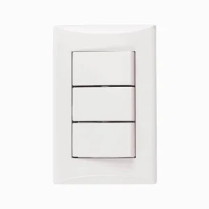 interruptor triple Eagle 1005 línea plata