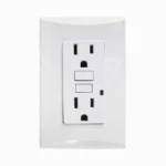 tomacorriente GFCI Eagle 1018 doble línea plata